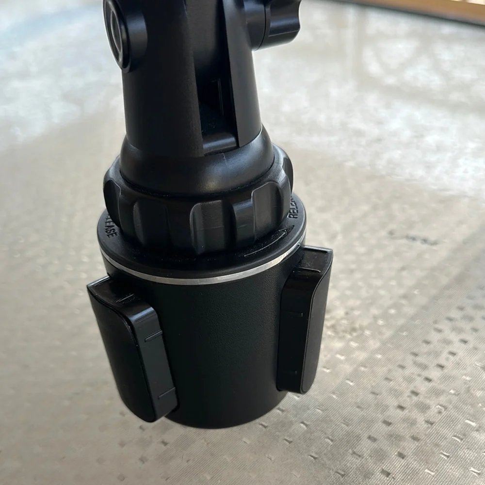 Black Smartphone Holster with Adjustable Grip and Clip